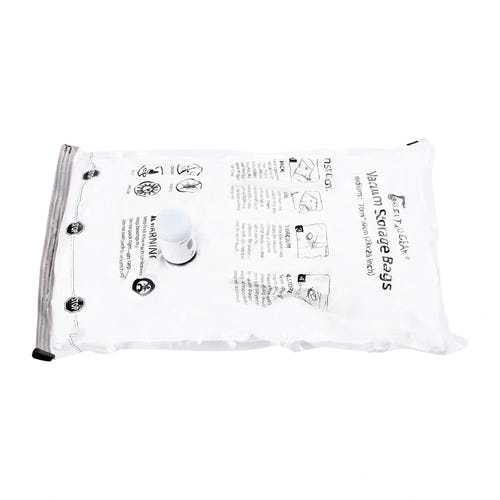 Flextail NANO BAG J - sac sous vide 70 x 100 cm pour vêtements : transparent valve glissière