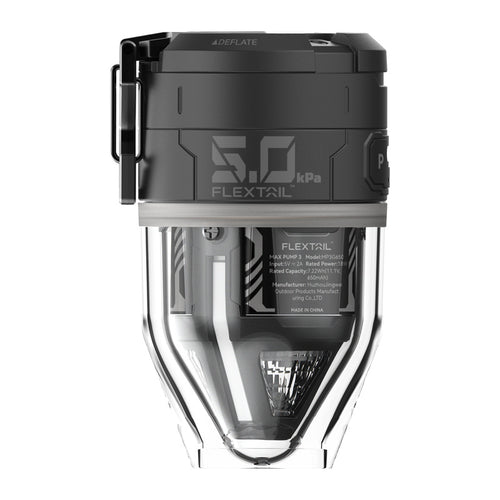 Flextail Max Pump 3 - pompe à air portable et lampe de camping, noir - visuel 1