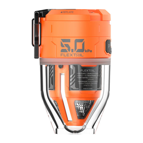 Flextail Max Pump 3 - pompe à air portable gonflage et dégonflage, orange - visuel 1