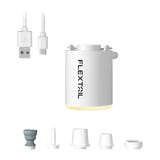 Flextail Tiny Pump X 2024 - pompe portable et lampe de camping blanche : suspendue
