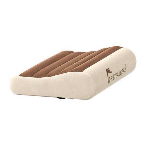 Flextail Zero Pillow - Oreiller de voyage gonflable à mémoire de forme brun