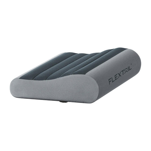 Flextail Zero Pillow - Oreiller de voyage gonflable à mémoire de forme gris