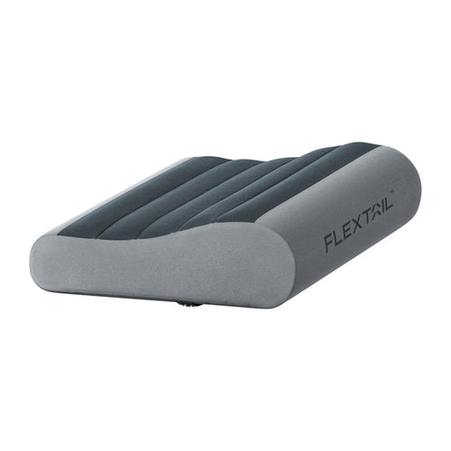 Flextail Zero Pillow - Oreiller de voyage gonflable à mémoire de forme gris