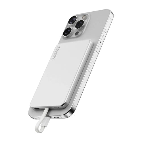 Flextail Zero Power Metal 5000 - Batterie externe magnétique (argent, 7 mm) : épaisseur