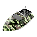 Flytec V050 camouflage - Bateau amorceur radiocommandé 12 000 mAh : coque camouflage moro de profil