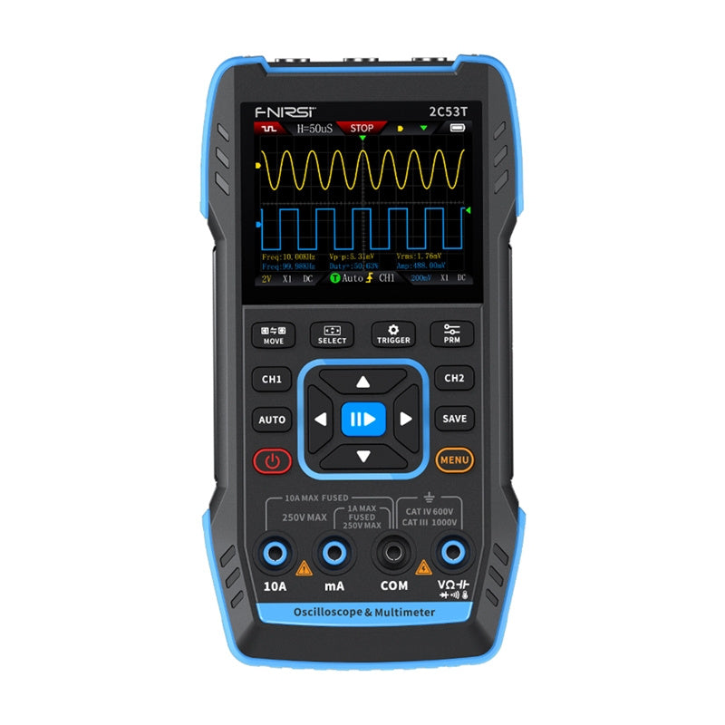 FNIRSI 2C53T - oscilloscope portable 3-en-1 avec multimètre - visuel 1