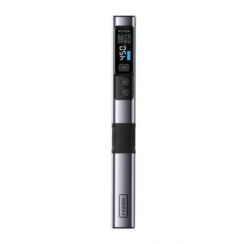FNIRSI HS-02A - fer à souder 100 W à panne intégrée, 6 pannes et coffret : poignée ergonomique écran