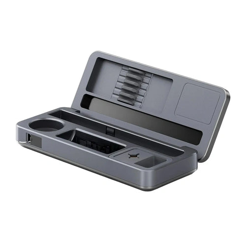 FNIRSI ToolBox HS-02A - coffret d'outils et support pour fer à souder : argent