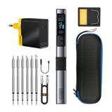 FNIRSI HS-02A MAX - Kit fer à souder intelligent 100 W complet : vue mallette