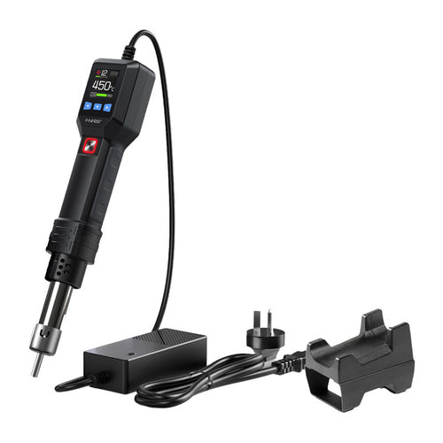 FNIRSI SAG-55 - Pistolet à air chaud intelligent 550 W pour SMD : vue bloc alimentation