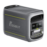 FOSSIBOT F1800 - station électrique portable 1024 Wh, 1800 W, grise : écran niveau charge