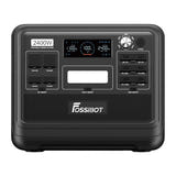 FOSSIBOT F2400 - station électrique portable 2048 Wh, 2400 W, noire : écran LCD HD