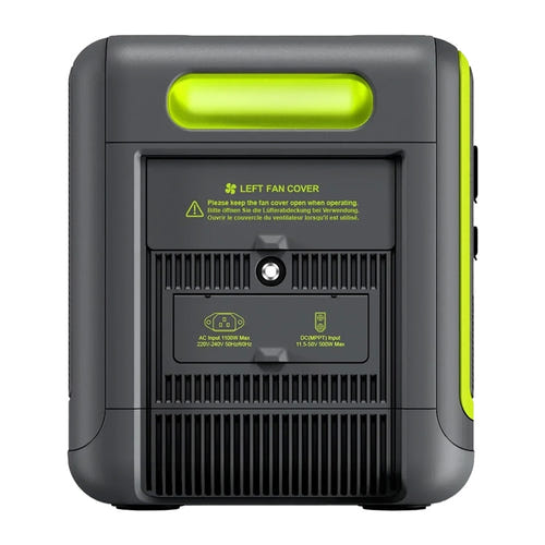 FOSSIBOT F2400 - station électrique portable 2048 Wh, 2400 W, verte : panneau commandes