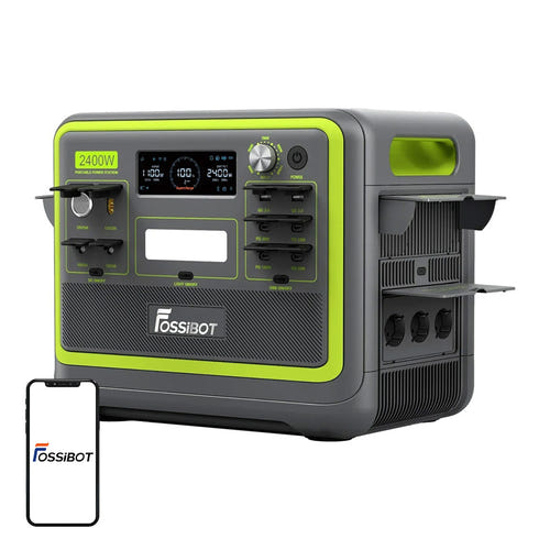 FOSSIBOT F2400 - station électrique portable 2048 Wh, 2400 W, verte
