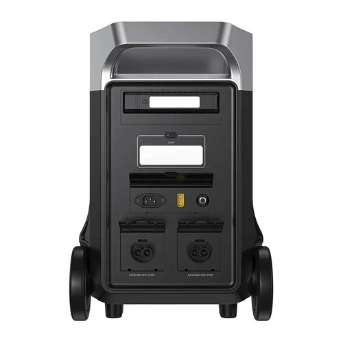 FOSSIBOT F3600 Pro - station électrique portable 3840 Wh, 3600 W, noire : façade prises 230 V