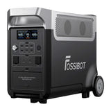 FOSSIBOT F3600 Pro - station électrique portable 3840 Wh, 3600 W, noire : roues poignée transport