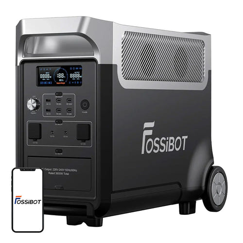 FOSSIBOT F3600 Pro - station électrique portable 3840 Wh, 3600 W, noire