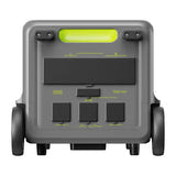 FOSSIBOT F7200 - station électrique portable 5,2 kWh, 7200 W, verte : poignée télescopique roues