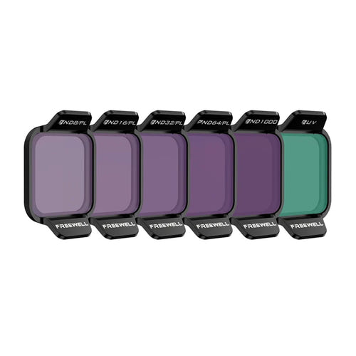 Freewell Bright Day - kit de 6 filtres ND/PL, ND1000 et UV pour DJI Flip - visuel 1