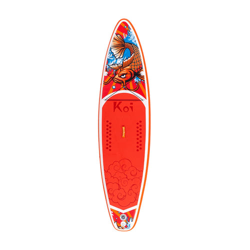 FunWater Feath-R Lite SUPFR01E - Paddle gonflable 3,5 m, motif Koi : planche supfr01e sur rivière