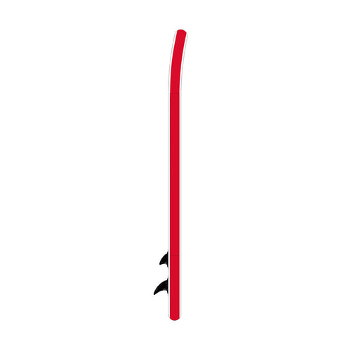 FunWater SUPFW69C - Paddle gonflable 3,35 m, rouge et blanc : anneau en D arrière du pont
