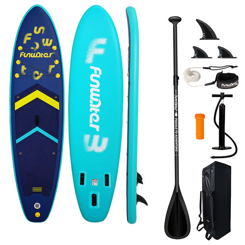 FunWater SUPFW71A - paddle gonflable 3,5 m, bleu marine - visuel 1