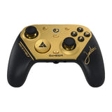 GameSir G7 Pro 8K Champion Edition - Manette de jeu PC filaire et 2,4 GHz, sticks TMR : livrée noir et or face avant