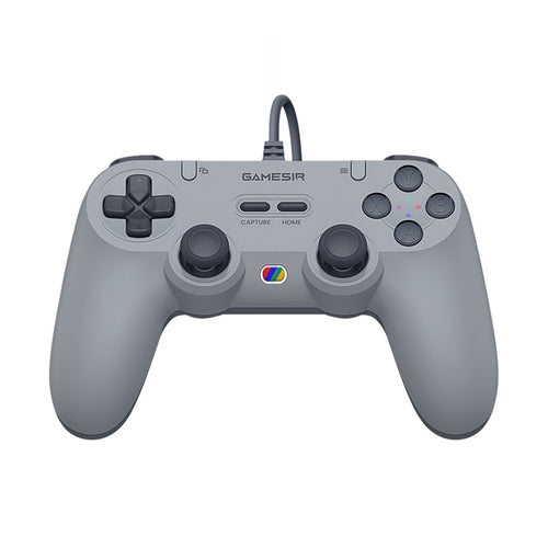 GameSir T3 GY Tegenaria Lite - Manette de jeu filaire à sticks Hall, gris rétro - visuel 1