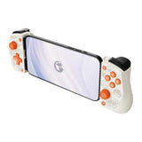 GameSir X5s - Manette mobile télescopique blanche, Android, iOS, Switch et PC : berceau déployé vue de dos