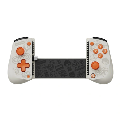 GameSir X5s - Manette mobile télescopique blanche, Android, iOS, Switch et PC : avec smartphone installé