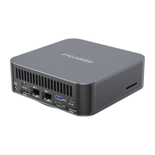 GEEKOM GT1MEGA - Mini PC Intel Core Ultra 9 185H, 16 Go, 1 To : boîtier aluminium vue avant