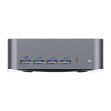 GEEKOM GT1MEGA - Mini PC Intel Core Ultra 9 185H, 16 Go, 1 To : vue de profil format compact