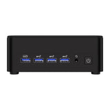 GEEKOM IT12 Max - Mini PC Core Ultra 5 125U, 16 Go LPDDR5, SSD 500 Go : façade ports USB