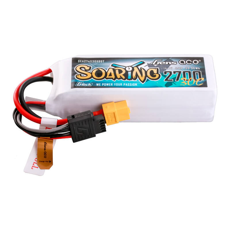 Gens ace G-Tech Soaring 2700 mAh 14,8 V 30C - batterie LiPo 4S (XT60) - visuel 1
