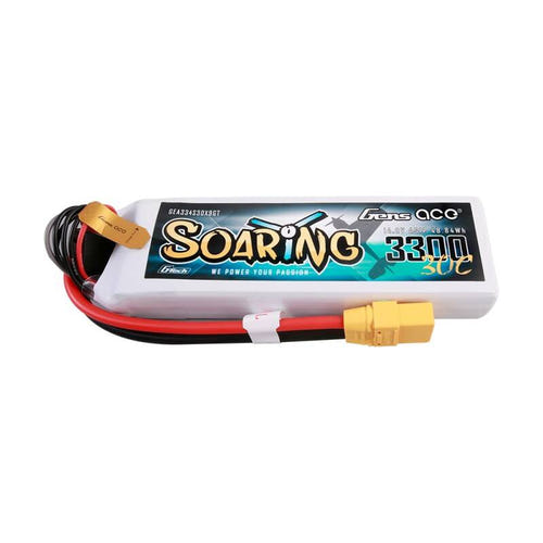 Gens ace G-Tech Soaring 3300 mAh 14,8 V 30C - batterie LiPo 4S (XT90) : 3 300 mAh 4S LiPo étiquette