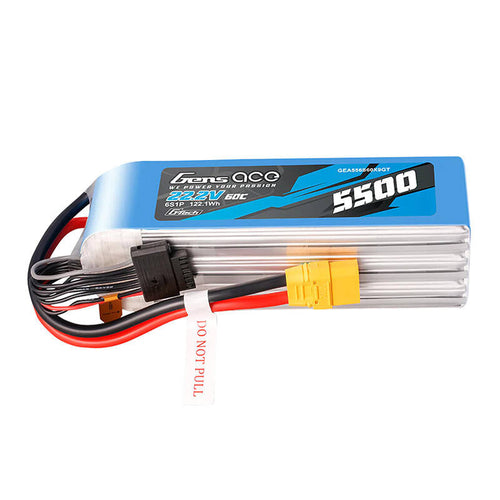 Gens ace G-Tech 5500 mAh 22,2 V 60C - batterie LiPo 6S XT90