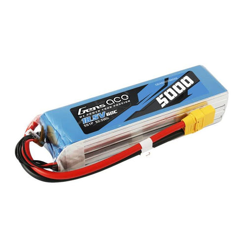 Gens ace Bashing 5S - batterie LiPo 5000 mAh 18,5 V 60C, prise XT90 (vue 3)