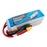 Gens ace G-Tech 2800 mAh 22,2 V - batterie LiPo 6S 60C pour hélicoptères RC : pack LiPo 6S vue angle