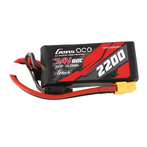Gens ace G-Tech - Batterie LiPo 2S 2200 mAh 60C XT60 (vue 1)