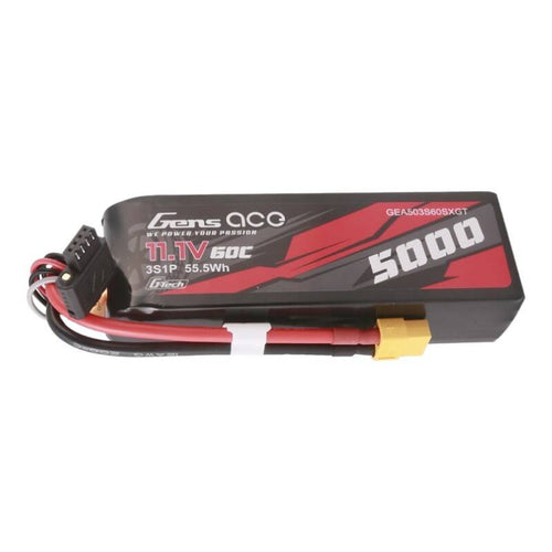 Gens ace G-Tech 5000 mAh 11,1 V - batterie LiPo 3S 60C pour voitures RC