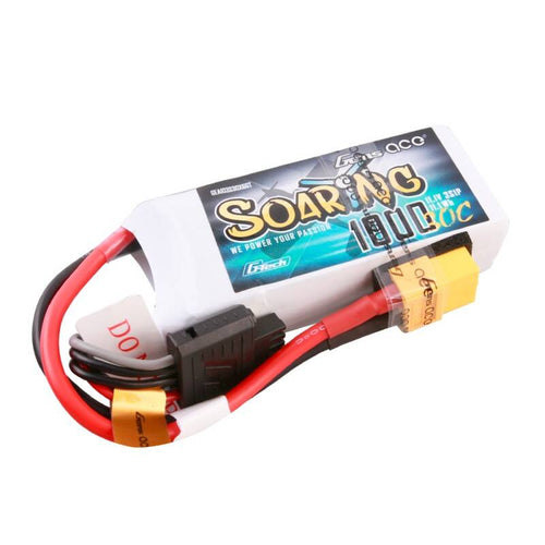 Gens ace G-Tech Soaring 1000 mAh 11,1 V 3S - batterie LiPo 30C XT60 (vue 1)