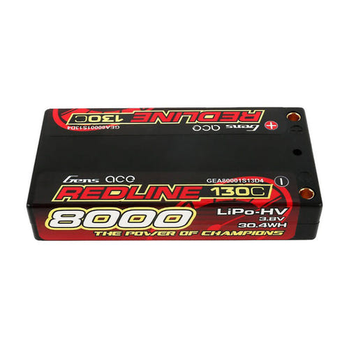 Gens ace Redline 8000 mAh 3,8 V 1S 130C - batterie LiPo haute décharge