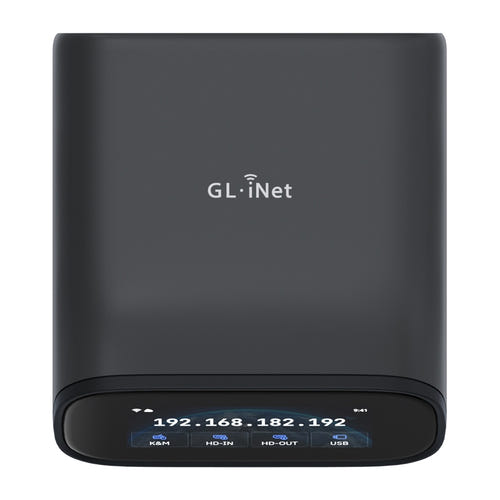 GL.iNet Comet Pro (GL-RM10) - Commutateur KVM sur IP 4K, Wi-Fi 6 et écran tactile - visuel 2