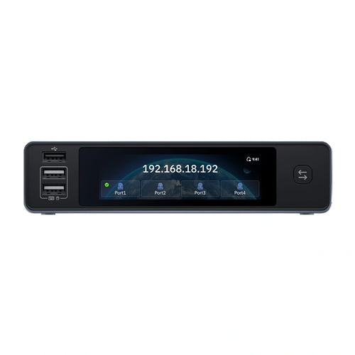 GL.iNet Comet X - KVM sur IP 4 serveurs, 4K, écran tactile et PoE : ports HDMI USB