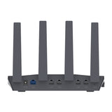 GL.iNet Flint GL-AX1800 - Routeur Wi-Fi 6 bibande 4 antennes, 5 ports Gigabit : boîtier noir antennes orientables