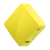 GL.iNet Mango GL-MT300N-V2 - Mini routeur de voyage Wi-Fi 4, 40 g : boîtier jaune format poche