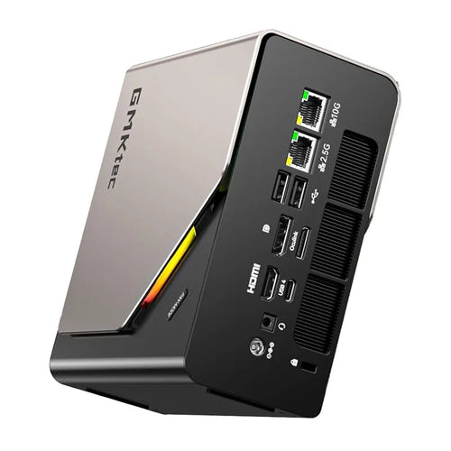 GMKtec EVO-T2S - mini PC Intel Core Ultra X7 358H, 64 Go, 1 To : boîtier noir compact