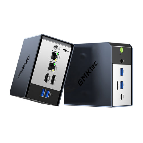 GMKtec EVO-X1 - Mini PC Ryzen AI 9 HX 370, 32 Go LPDDR5X et SSD 1 To Windows 11 Pro : connectique arrière OCuLink