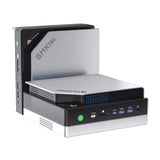 GMKtec EVO-X2 - Mini PC Ryzen AI Max+ 395, 128 Go LPDDR5X, SSD 2 To, Windows 11 Pro : sur un bureau