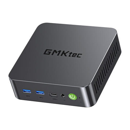 GMKtec K17 - Mini PC Core Ultra 5 226V, 16 Go LPDDR5X et SSD 1 To Windows 11 Pro : façade USB4